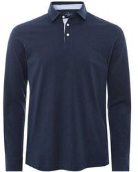 Hackett - Long Sleeve Jersey Polo Shirt - Lyst