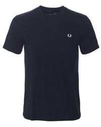 Fred Perry - Crew Neck Ringer T Shirt - Lyst