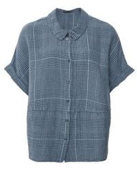 Oska - Linen Checked Shirt - Lyst