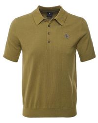 Paul Smith - Knitted Zebra Polo Shirt - Lyst