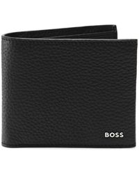 BOSS by HUGO BOSS Leather Crosstown_8 Cc Wallet - Black
