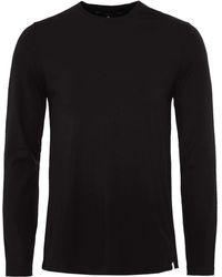 Derek Rose Long Sleeve Basel T-shirt - Black