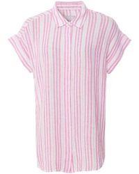 Rails - Jamie Linen Mix Stripe Shirt - Lyst