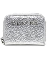 Valentino by Mario Valentino Divina Pebbled Zip Around Purse