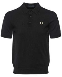 Fred Perry - Classic Knitted Polo Shirt - Lyst
