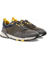 Geox Suede Sterrato Trainers - Green