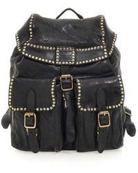 Campomaggi - Kura Leather Studded Backpack - Lyst