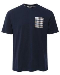 Aquascutum - Club Check Pocket T-shirt - Lyst