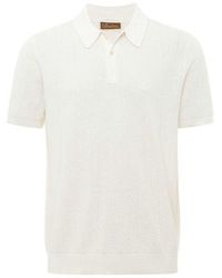 Stenströms - Knitted Linen Polo Shirt - Lyst