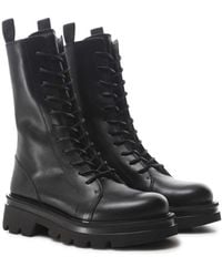 Patrizia Bonfanti - Scorpio Leather Lace-up Boots - Lyst