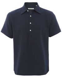 Burrows and Hare - Textured Pop Over Shirt - Lyst