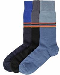 Paul Smith - Jared Artist Stripe Socks 3 Pack - Lyst