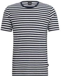 BOSS - Striped Tiburt 457 T-shirt - Lyst