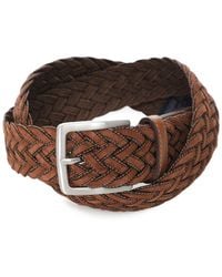 Hackett - Suede Braided Belt - Lyst