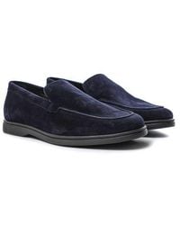 Hackett - Suede Martin Signature Loafers - Lyst