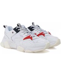 tommy hilfiger wmn chunky mixed textile runner
