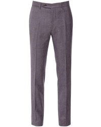 Berwich - Slim Fit Pow Check Trousers - Lyst