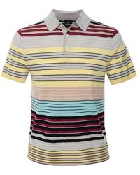 Paul Smith - Merino Striped Polo Shirt - Lyst