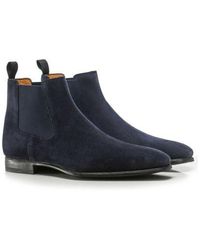 Magnanni - Suede Chelsea Boots - Lyst