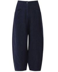Oska - Cropped Linen Trousers - Lyst