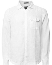 Replay - Linen Pocket Shirt - Lyst