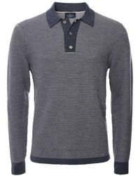 Hackett - Merino Textured Polo Shirt - Lyst