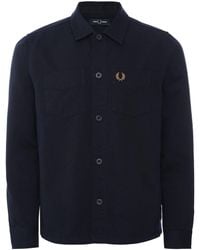 Fred Perry - Heavy Twill Overshirt - Lyst