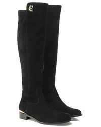Holland Cooper - Albany Suede Knee Boots - Lyst