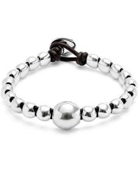 Uno De 50 - Beaded Leather Bracelet - Lyst