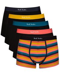 Paul Smith Stretch Cotton Trunks 5 Pack - Black