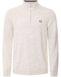 Fred Perry - Classic Half-zip Jumper - Lyst