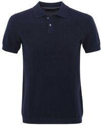 Hackett - Textured Knit Polo Shirt - Lyst