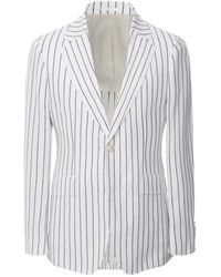 Hackett - Linen Cotton Summer Stripe Jacket - Lyst