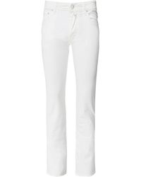 Jacob Cohen Slim Fit Lightweight Comfort Jeans - White
