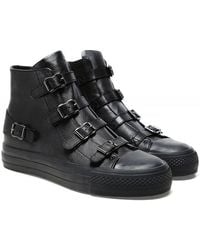 Ash Womens Trainers Virgin A17273 High-top Zip-up Sneakers Leather