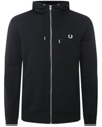 Fred Perry - Zip Through Hoodie - Lyst