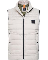 BOSS by HUGO BOSS Baffle Quilted Odunk Gilet - Natural
