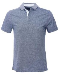 Hackett - Cotton Linen Fil-à-fil Polo Shirt - Lyst