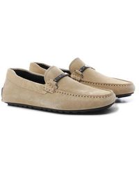 BOSS - Suede Noel_mocc_sdhw Loafers - Lyst