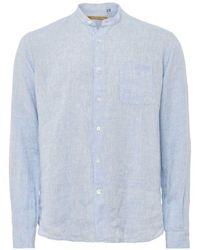 Burrows and Hare - Linen Grandad Shirt - Lyst