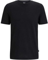 BOSS - Textured Tiburt T-shirt - Lyst