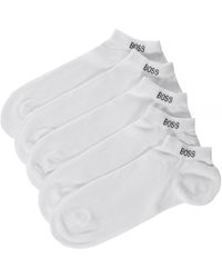 BOSS by HUGO BOSS Ankle Socks 5 Pack - White