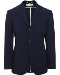 Oliver Spencer Organic Cotton Solms Jacket - Blue