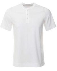 Circolo 1901 - Garment Dyed Henley T-shirt - Lyst