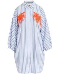 Essentiel Antwerp - Frilled Mini Shirt Dress - Lyst