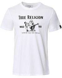 true religion black and white shirt