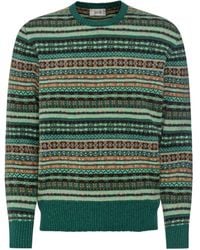 Jules B - Lambswool Crew Fair Isle Jumper - Lyst