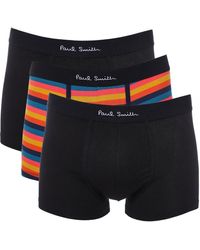 Paul Smith Stretch Cotton Trunks 3 Pack - Blue