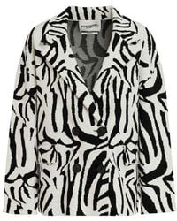Essentiel Antwerp - Zebra Jacquard-knitted Jacket - Lyst