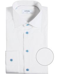Eton Slim Fit Signature Twill Shirt - White